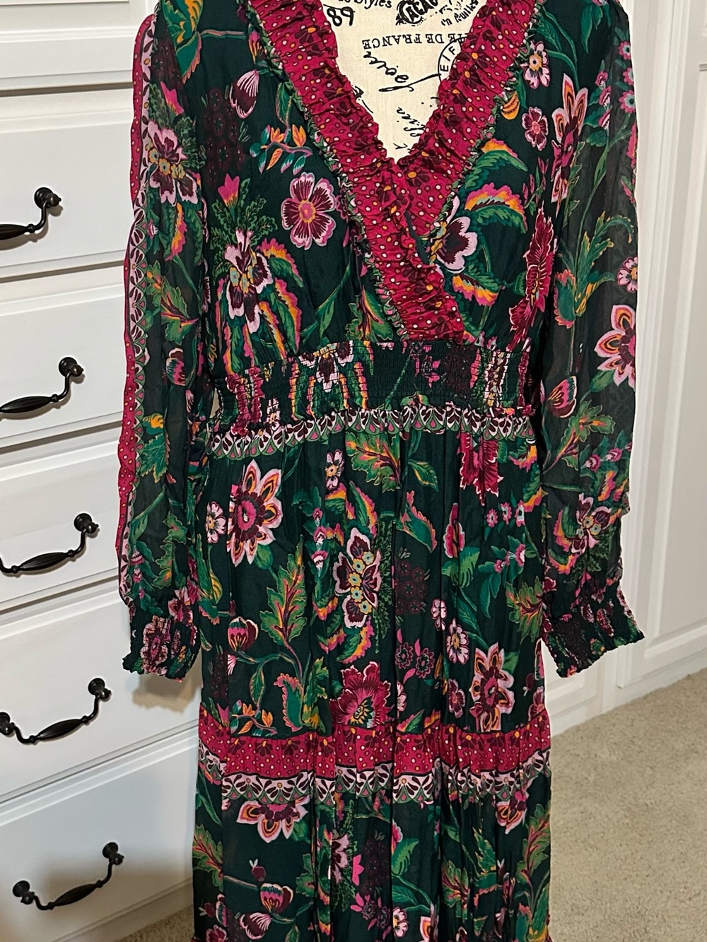 Boden Colorful Maxi Dress Size 10R